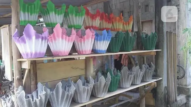 Pot Bunga Handuk