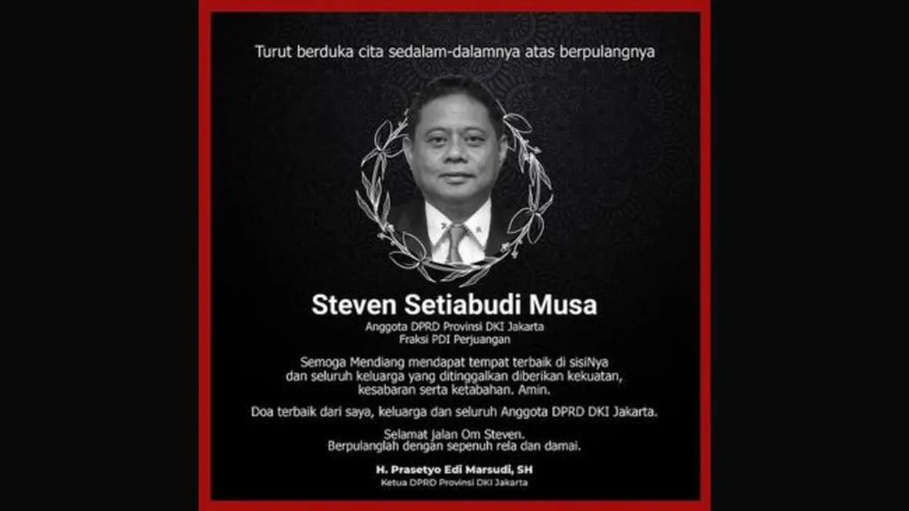 Kabar Duka Steven Setiabudi Musa