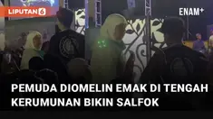Aksi seorang emak susul anaknya yang sedang nonton konser mengundang perhatian