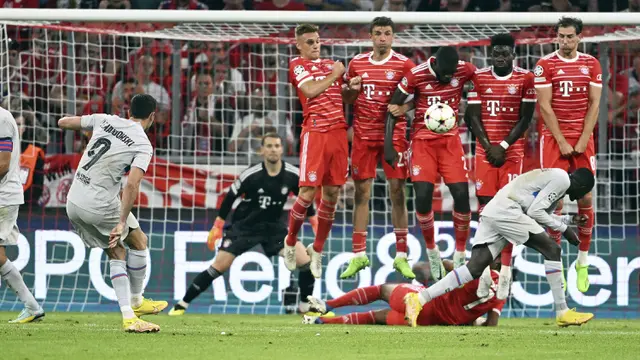 Foto: Reuni Lewandowski ke Allianz Stadium Berakhir Pahit, Barcelona Kalah 0-2 dari Bayern Munchen di Liga Champions