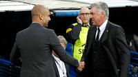 Pertemuan Carlo Ancelotti dan Pep Guardiola terjadi dalam 2 laga El Clasico antara Real Madrid melawan Barcelona. Carlo Ancelotti memenangi 2 pertandingan itu. (www.squawka.com)