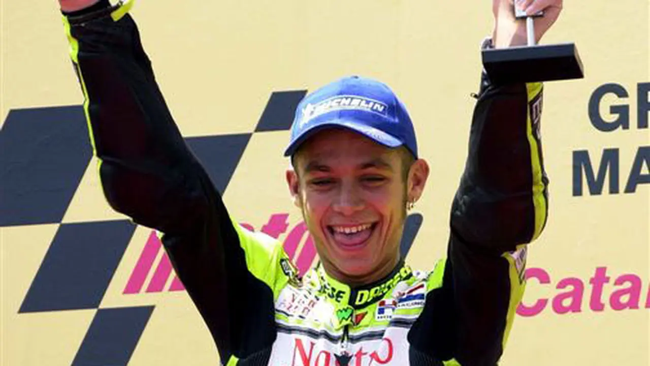Momen kemenangan Valentino Rossi di tahun