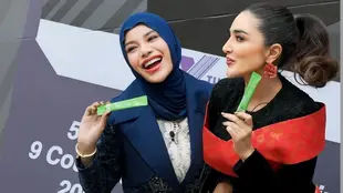 Ashanty dan Aurel Hermansyah di X The League. [@ashanty_ash]