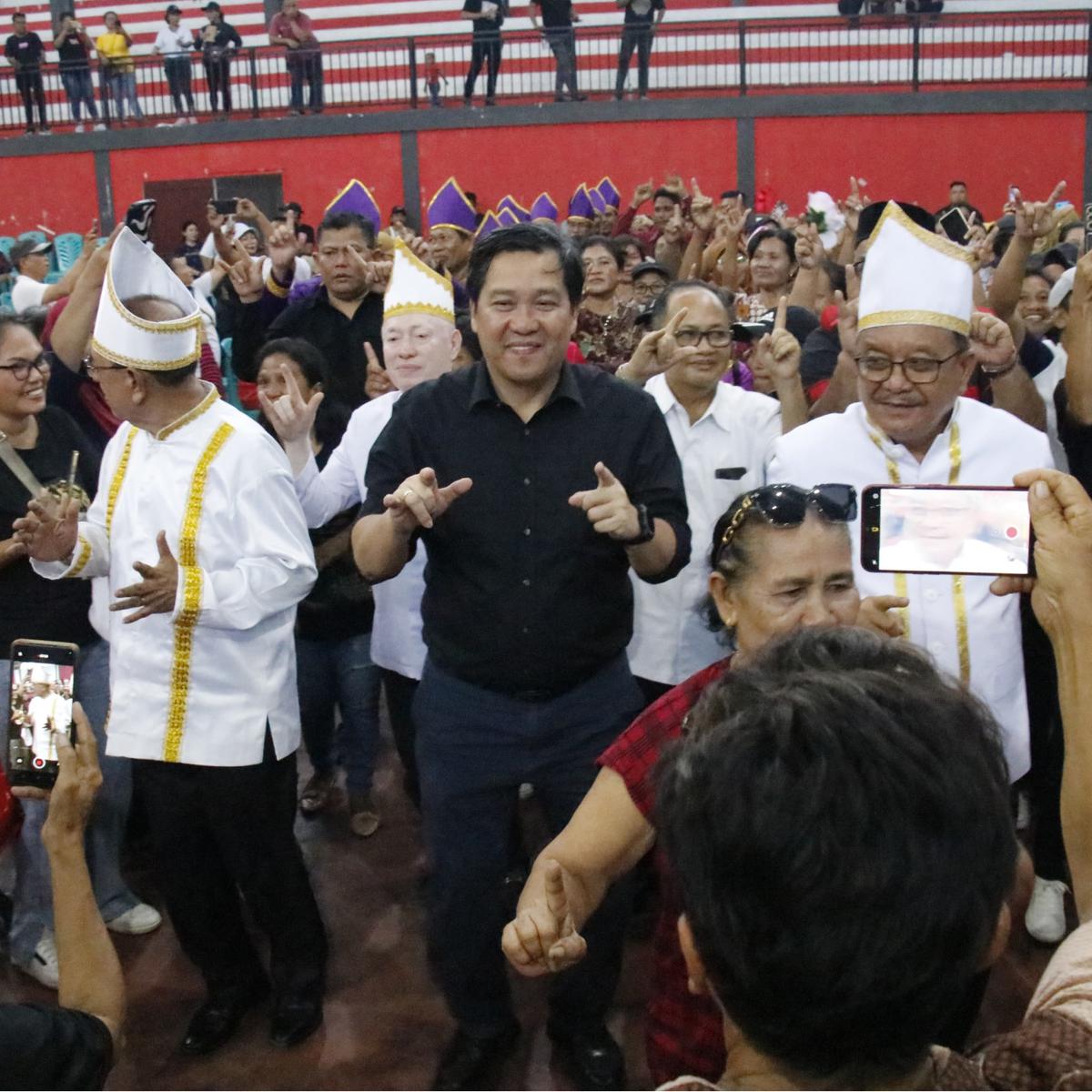 Steven Kandouw Hadiri Apel Akbar Ormas Nusa Utara Kota Bitung
