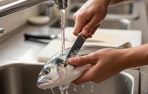 Pilih Ikan Segar, Kunci Awal Tekstur Terjaga. Foto: Gemini