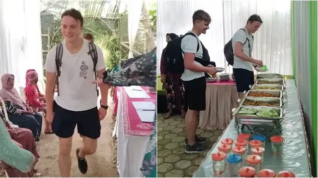6 Momen Apes Makan di Acara Pernikahan Ini Bikin Tamu Undangan Elus Dada