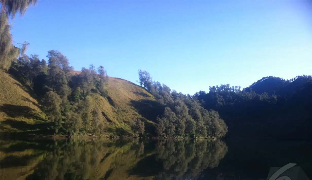 Konon, menurut cerita setempat di danau tersebut terdapat banyak ikan mas yang tidak diketahui asal muasalnya. Diyakini ikan-ikan tersebut adalah jelmaan dari hantu wanita cantik serta para dayang-dayangnya (Liputan6.com/Andi Jatmiko).