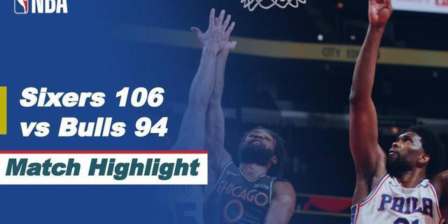 VIDEO: Highlights NBA, Philadelphia 76ers Bungkam Tuan Rumah Chicago Bulls dengan Skor 106-94