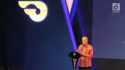 Ketua Umum GAIKINDO, Yohannes Nangoi memberikan sambutan pada pembukaan Gaikindo Indonesia International Auto Show (GIIAS) 2018 di ICE BSD, Tangsel, Kamis (2/8). Adapun GIIAS 2018 mengambil tema Expand Ideas Beyond Mobility. (Liputan6.com/Fery Pradolo)