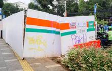 FOTO: Penampakan Proyek Galian di Kawasan Cikini yang Bikin Macet dan Ganggu Pejalan Kaki
