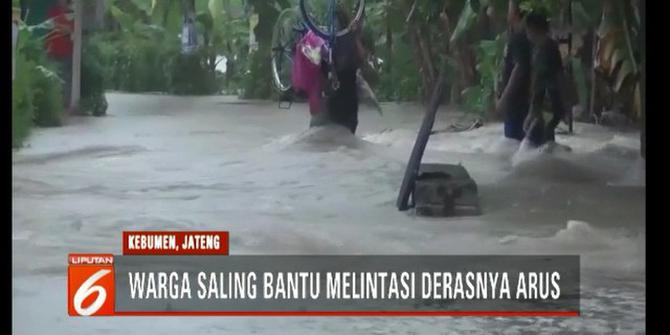 Banjir Akibat Hujan Deras Rendam Wilayah Kebumen