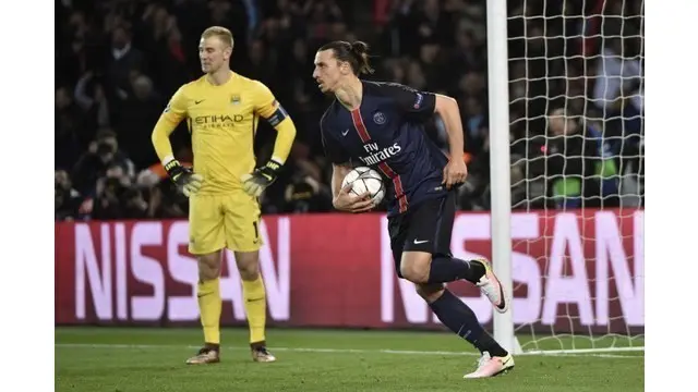 Video highlights leg pertama perempat final Liga Champions antara Paris Saint-Germain vs Manchester City di Stadion Parc des Princes, Paris pada hari Rabu (6/4/2016).