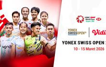 Jadwal Live Streaming Swiss Open 2026, Eksklusif di Vidio