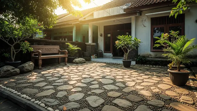 4 Ide Paving Halaman Rumah Hemat Biaya, Estetik Tanpa Menguras Kantong