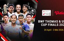 Indonesia Bidik Kebangkitan di Thomas dan Uber Cup Finals 2026, Eksklusif di Vidio