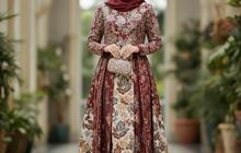 7 Tren Model Gamis Batik Brokat 2026 Warna Elegan, Mudah Diterima Berbagai Kalangan