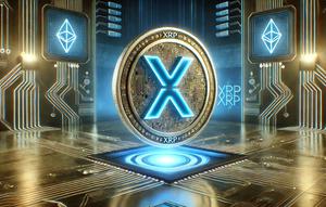 Ilustrasi kripto XRP. (Foto by AI)