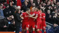 Selebrasi Pemain Liverpool (Reuters / Phil Noble)