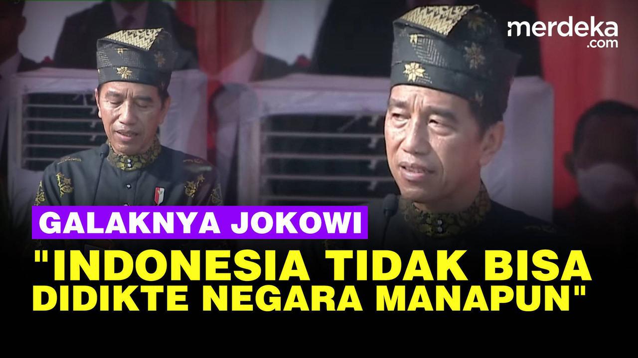 VIDEO: Galak! Jokowi Tegas Indonesia Tak Bisa Didikte Negara Manapun