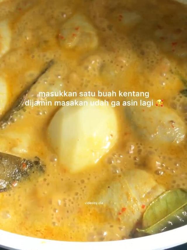 Jangan Langsung Ditambah Air, Begini Cara Agar Kuah Gulai Tidak Keasinan Pakai 1 Bumbu Dapur
