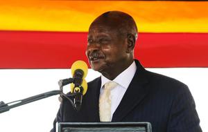 Presiden Uganda Yoweri Museveni pada 9 Oktober 2022. (Dok. AP/Hajarah Nalwadda)