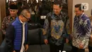 Bambang Soesatyo bersama pimpinan MPR RI lainnya melakukan pertemuan dengan Dewan Pimpinan Partai Amanat Nasional. (Liputan6.com/Herman Zakharia)