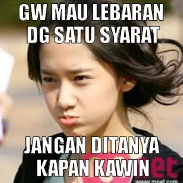 7 Meme Pertanyaan Klasik Saat Lebaran Ini Bikin Orang Kena Mental