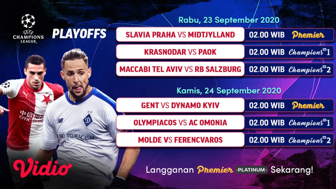 Jadwal Playoff Liga Champions 2020/2021