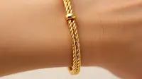 8 Model Gelang Emas Lilit Terbaru 2025, Cocok untuk Tampil Minimalis atau Glamor