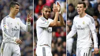 Ronaldo, Benzema dan Bale (Marca.com)