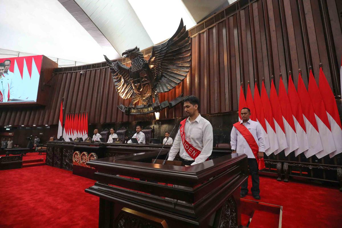 FOTO: MPR Gelar Gladi Bersih Pidato Kenegaraan Sidang Tahunan 2025