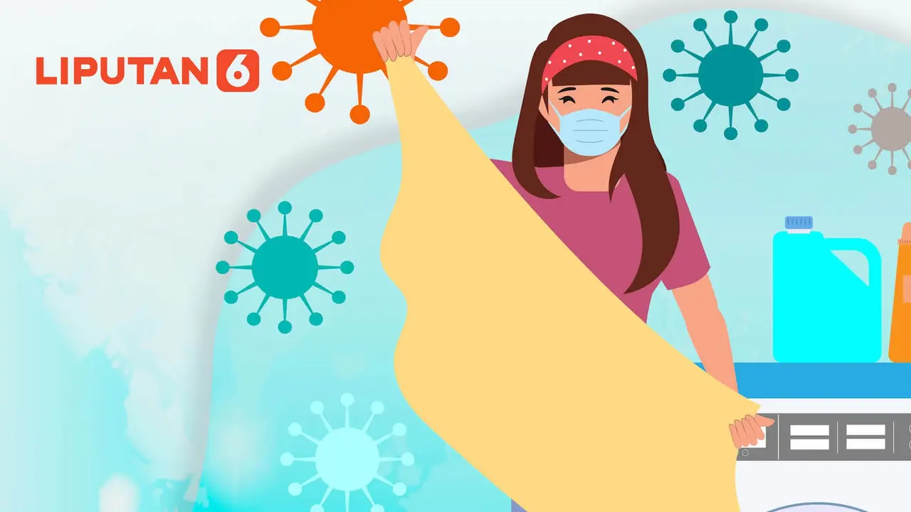 Banner Infografis 6 Tips Cuci Pakaian Hindari Penularan Covid-19. (Liputan6.com/Niman)