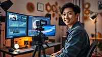 tips jadi youtuber ©Ilustrasi dibuat AI