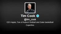 CEO Apple Tim Cook Kini Punya Akun Twitter