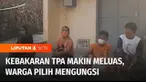 Dampak kebakaran dari gunungan sampah di TPA Putri Cempo, Solo, sejumlah warga mengungsi ke rumah keluarga mereka. Warga terpaksa mengungsi karena tidak kuat menghirup asap pekat dari kebakaran gunungan sampah.
