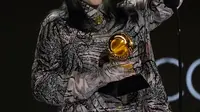 Billie Eilish dalam Grammy Awards 2021. (AP Photo/Chris Pizzello)