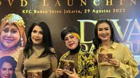 Empat diva dangdut Indonesia, Elvy Sukaesih, Rita Sugiarto, Iis Dahlia, dan Iyeth Bustami