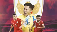 Timnas Indonesia - Rizky Ridho, Ernando Ari, Yakob Sayuri (Bola.com/Adreanus Titus)