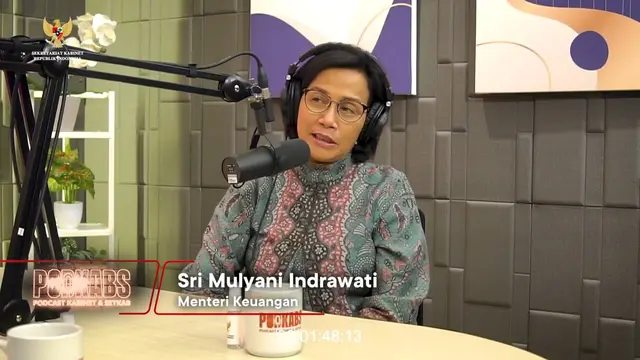 Menteri Keuangan Sri Mulyani Indrawati dalam Podcast Sekretariat Kabinet dengan judul Ngobrol Seru Bareng Sri Mulyani: Pemerintahan Bukanlah Tembok.