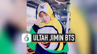 BTS memberikan kejutan untuk Jimin yang tengah berulang tahun ke-25. Kejutan diberikan saat konser bertajuk Speak Yourself di Riyadh, Arab Saudi, Jumat (11/10/2019)