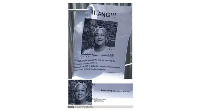 Pengumuman Orang Hilang Ini Aneh Banget