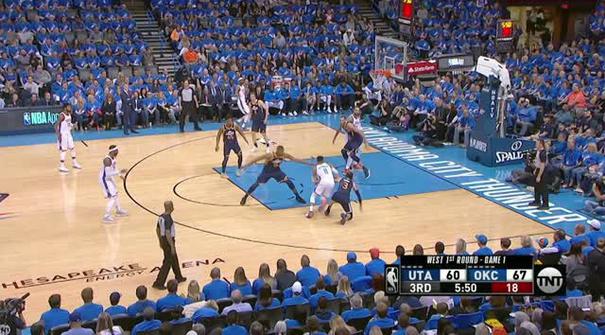 Berita video game recap NBA 2017-2018 antara Oklahoma City Thunder melawan Utah Jazz dengan skor 116-108.