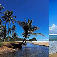 Pesona Pantai Wonogoro Malang, Pertemuan Sungai dan Laut Hasilkan Senja Menawan, Cocok Dikunjungi saat Kemarau