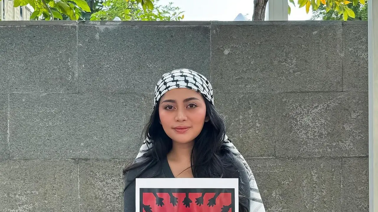 Rachel Vennya ikut Aksi Bela Palestina
