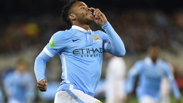 Raheem Sterling mencetak gol perdananya bagi Manchester City dalam tempo kurang dari 3 menit ke gawang AS Roma di International Champions Cup 2015.