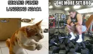 Meme nyeleneh orang nge-gym (sumber: 1cak.com)