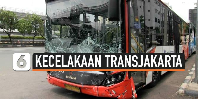 VIDEO: Kecelakaan Minibus, Sopir Bus Transjakarta Jadi Tersangka