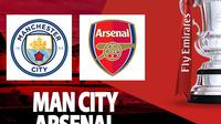 Piala FA - Man City Vs Arsenal (Bola.com/Decika Fatmawaty)