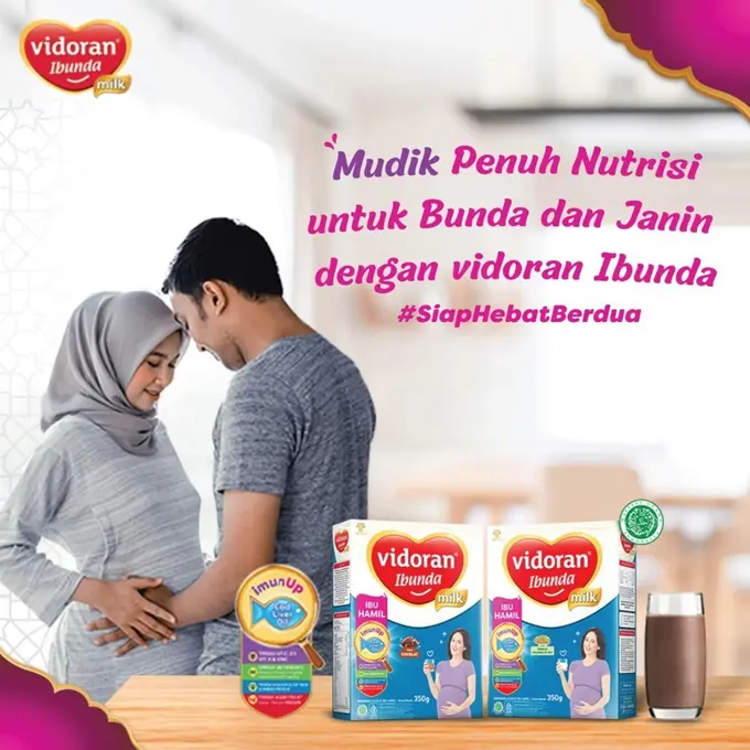 Penting Buat Bunda dan Janin, Penuhi Nutrisi Saat Mudik Lebaran dengan vidoran Ibunda
