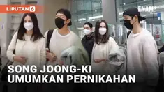 Aktor Korea Selatan, Song Joong-ki membagikan kabar bahagia. Dalam surat yang dibagikan pada penggemar (30/1/2023), ia mengumumkan telah menikah. Istrinya Katy Louise Saunders, mantan aktris asal Inggris.